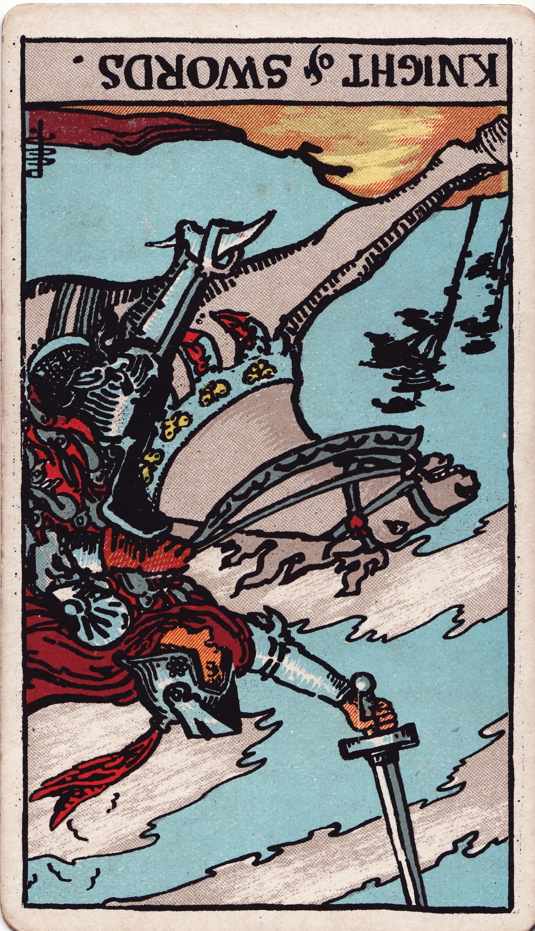 Карта таро knight of swords